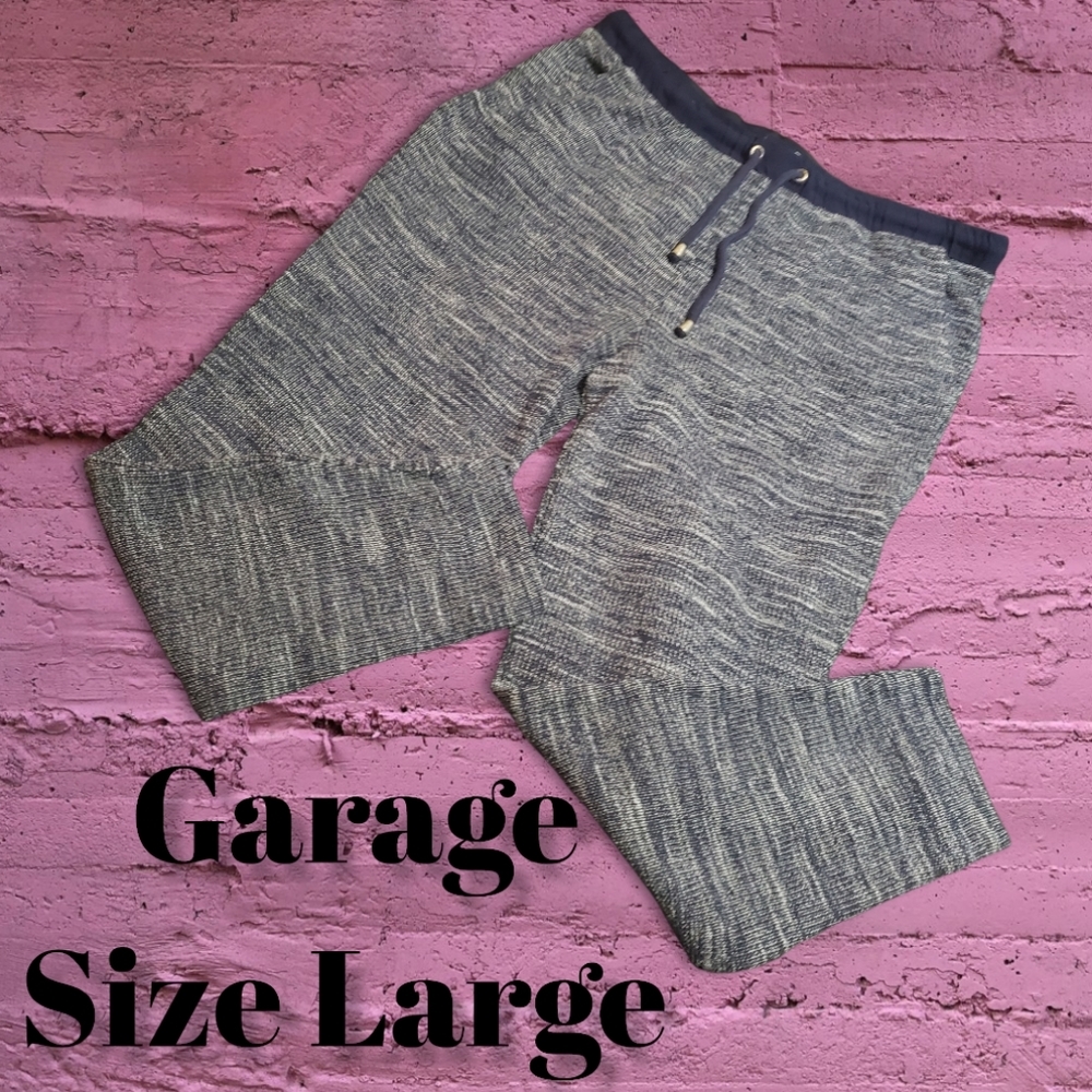Garage Sz Large Blue Knit Jogger